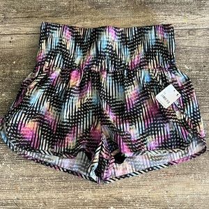 Free People Black Multi Athletic Shorts